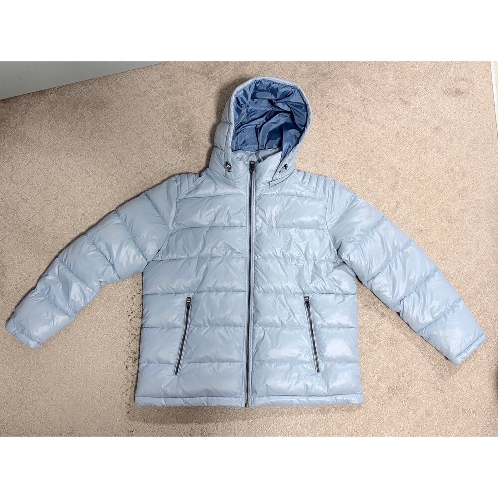Guess Sky Blue Puffer Jacket